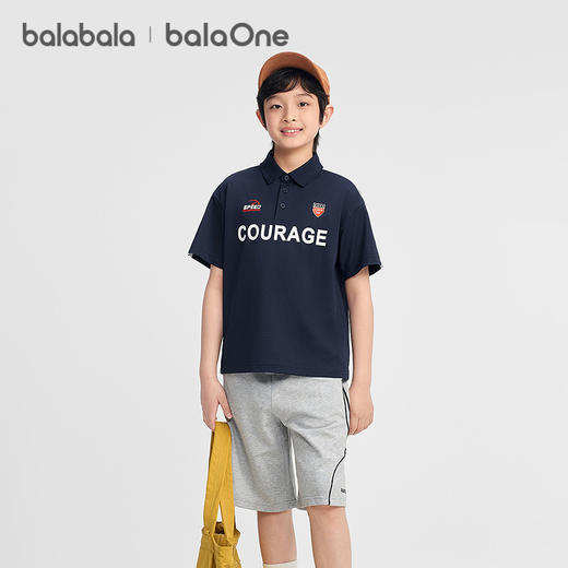 【balaOne】巴拉巴拉童装男童短袖t恤儿童2026新款夏装POLO衫凉感 商品图0
