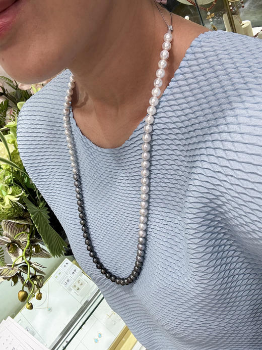 【挚友限定】60cm熊猫配色四季彩串珠项链 商品图3