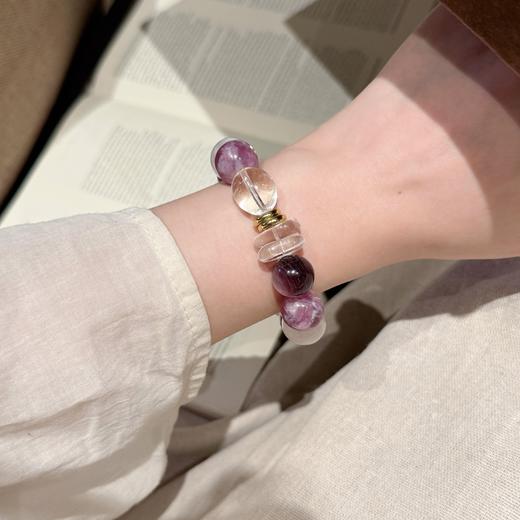 ARSIS｜晶石系列 紫云桃夭·紫祖母晶粉幽灵串珠手链 商品图4