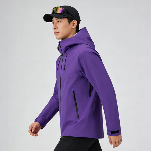 多威新款冲锋衣户外越野连帽男女跑步运动外套2662014 商品图3