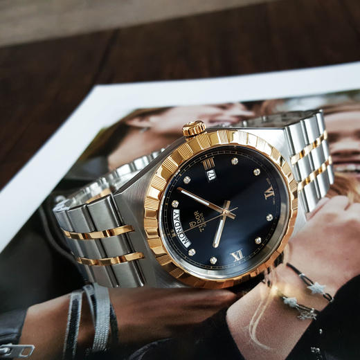 【95新】TUDOR帝舵M28603-0005自动机械日期显示、星期显示41MM 皇家系列 精钢/18K黄金表圈060426AK13 商品图6