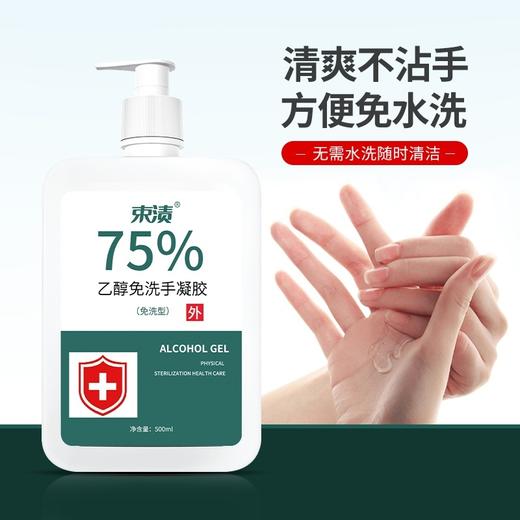 【自营】束渍-75%乙醇免洗手凝胶(500ml)免洗速干杀菌消毒便携 商品图2