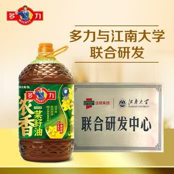 多力【沙溢同款】食用油 非转基因压榨浓香菜籽油5L 粮油 菜油 植物油 /粮油调味 /食用油 /菜籽油 商品图1