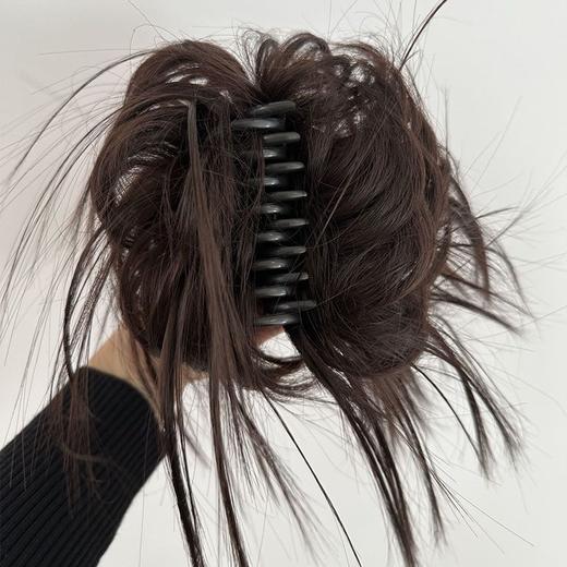 【蓬松自然！仿真度高】抓夹鸡窝头假发丸子头辣妹凌乱懒人蓬松盘发器大抓夹朋克鸡窝假发。xb 商品图0