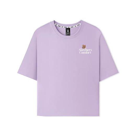 MJ | 斯凯奇女士T恤宽松舒适透气休闲印花上衣L225W136 商品图0