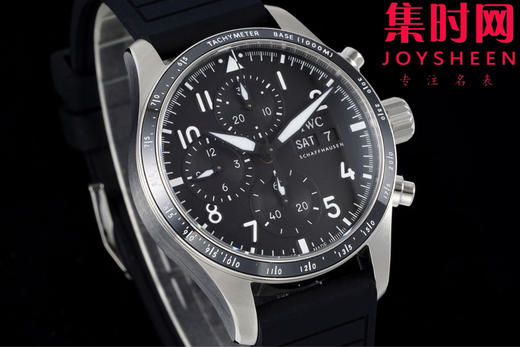 BLS万国新款飞行员计时系列 黑武士 飞行员计时双历 F1马石油车队 AMG马石油绿 7750机 男士腕表 表径41.1mm 精益求精 商品图2