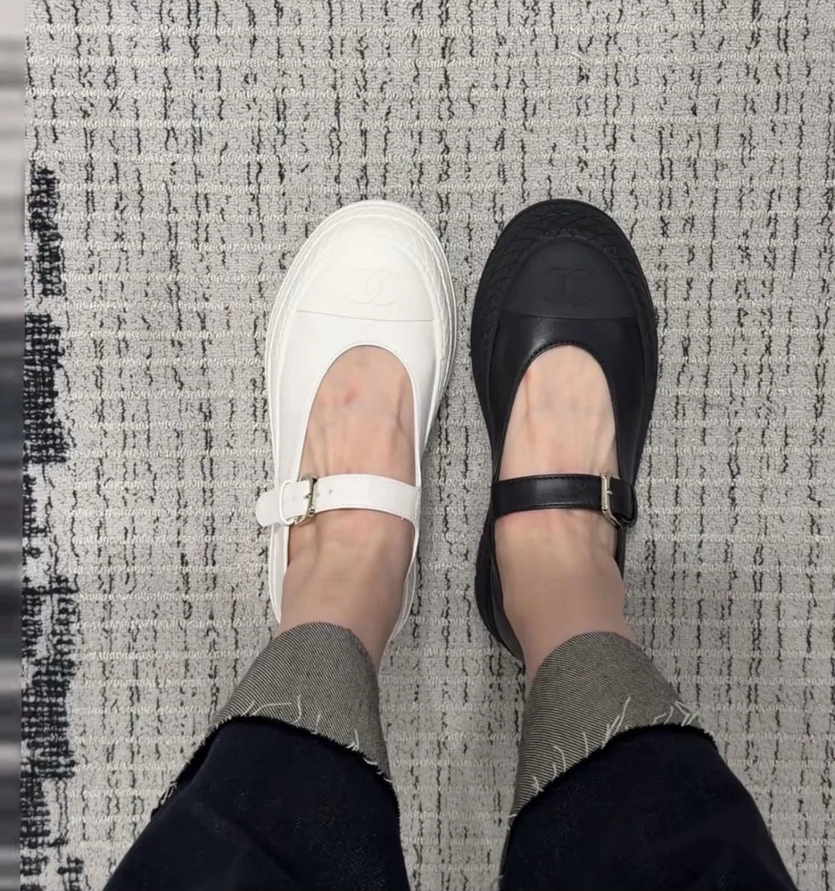 重磅渠道   26P厚底玛丽珍   羊皮TPU拼接厚底单鞋  5cm厚底增高鞋   上脚秒变小兔子  大长腿神器