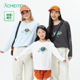 【出游季特惠-春夏新品】ACMEITEM爱棵米户外亲子动物印花速干宽松运动长袖T恤-GAH3340662C/GAH3340722C