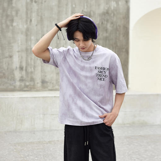 【新品上新】HX 夏季圆领短袖T恤C102620080102 商品图1