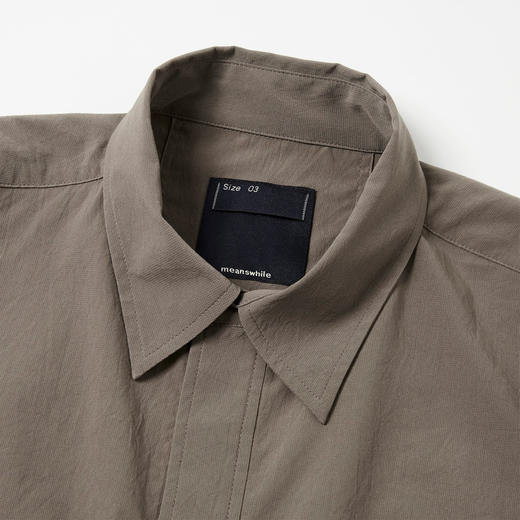 meanswhile Breathable Side Slit 透湿透气防水机能性短袖衬衫 商品图1