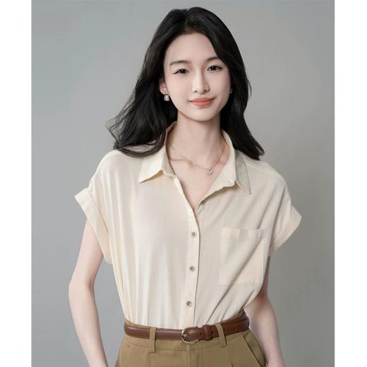 红层科技 棉麻小飞袖短袖7075 商品图3