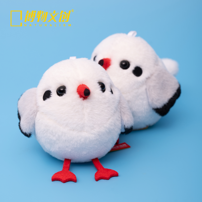 博物文创 啾儿红嘴鸥 毛绒玩具挂件 节日礼物