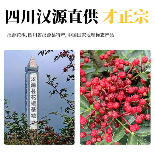 正宗四川汉源红花椒 特麻特香 开口率99% 商用 大红袍 红麻椒颗粒 商品图2