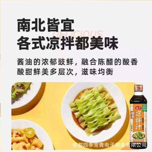 海天酸辣凉拌汁脂肪505ml一瓶海鲜捞汁凉拌菜调味蘸料家用大瓶装 商品图3