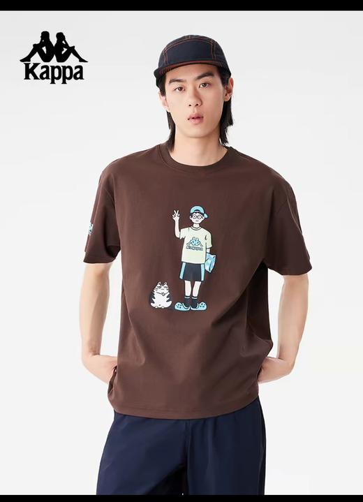 MJ/Kappa卡帕背靠背夏2026新款情侣运动短袖透气t恤休闲亲肤半袖上衣 商品图0