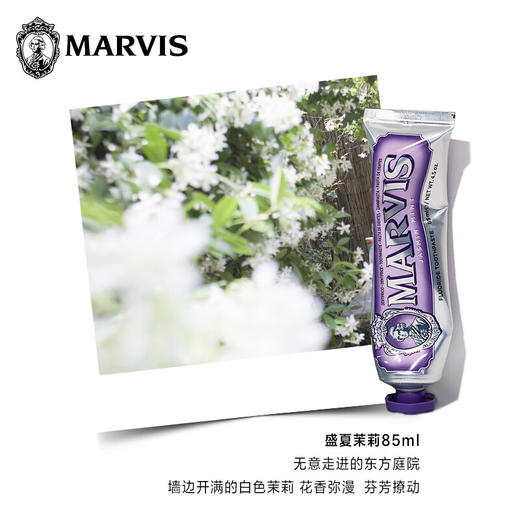 玛尔仕 茉莉薄荷味牙膏(紫色) 85ml 商品图2