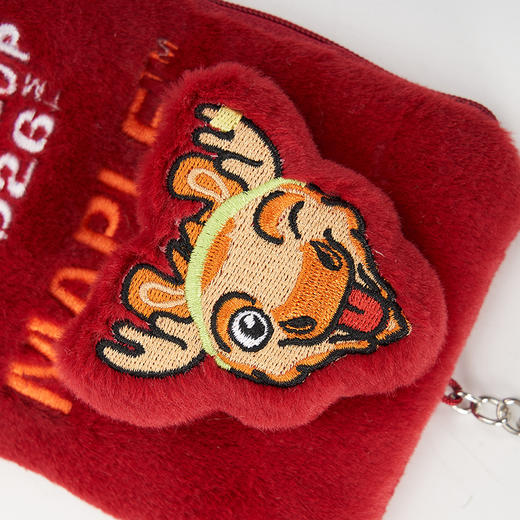 2026世界杯毛绒刺绣收纳零钱包-鹿/鹰/豹 商品图8