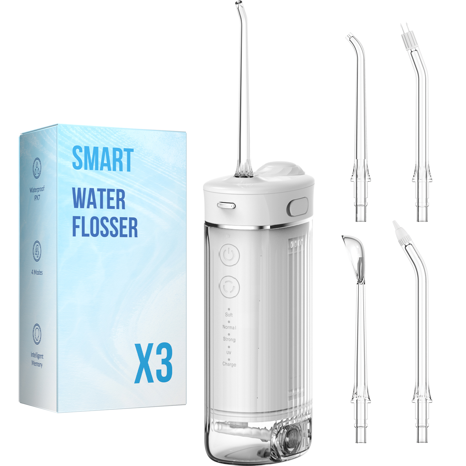 Portable Water Flosser X3-B - USB Rechargeable