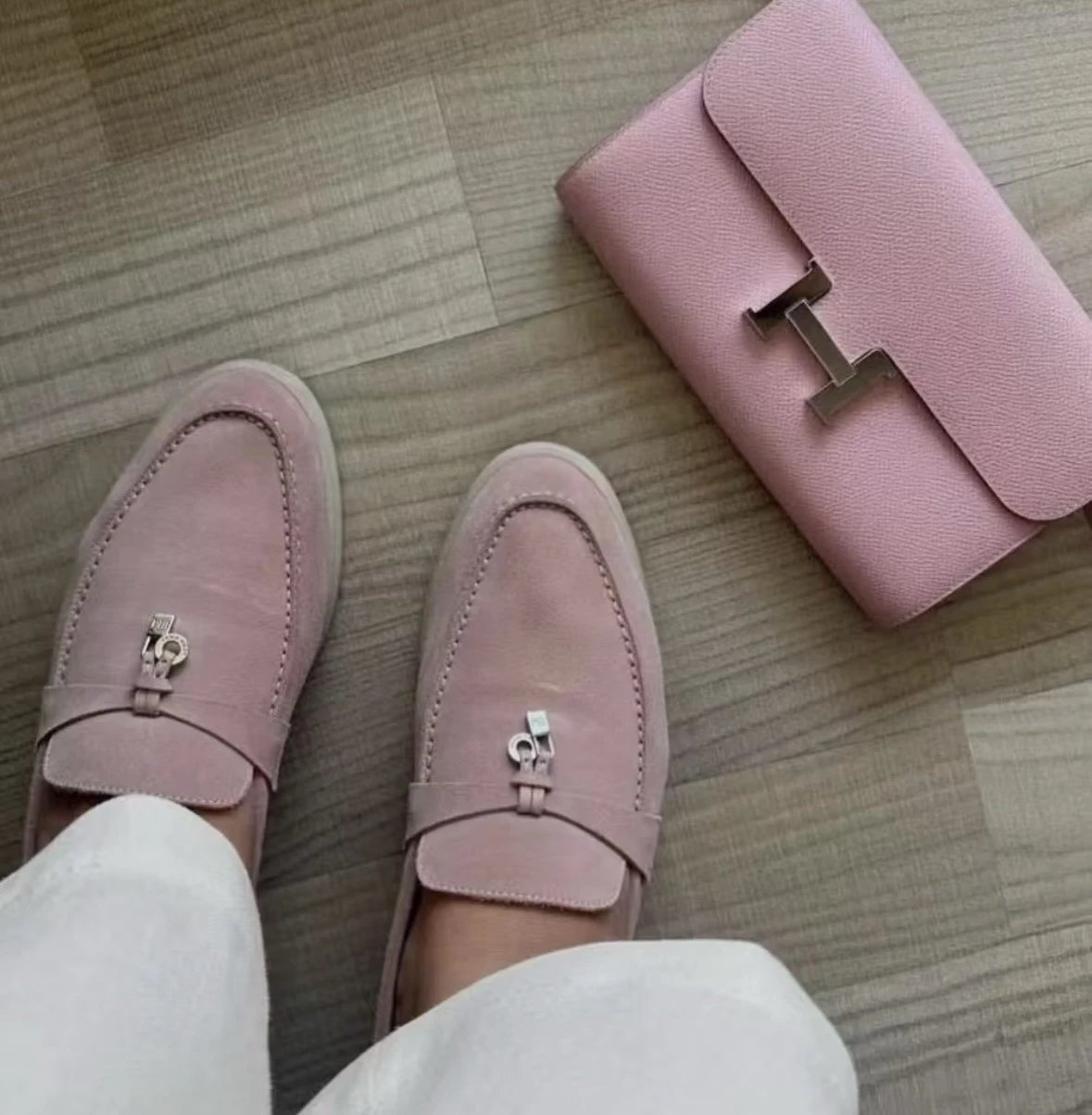 低调的奢华  重磅渠道  L/P女士乐福鞋   summer walk麂皮单鞋  柔软舒适休闲鞋