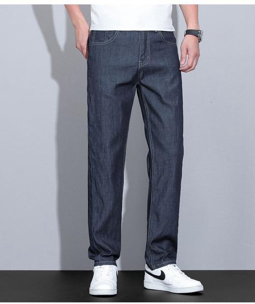 男士春夏新款天丝莱赛尔直筒牛仔裤 商品图5
