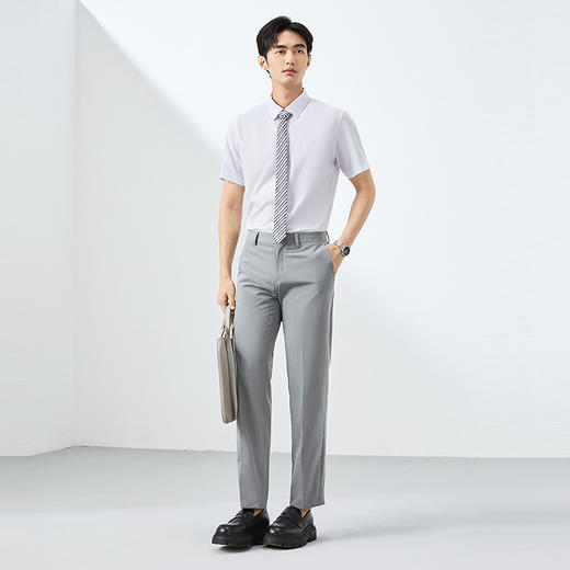 【含莱赛尔】柒牌短袖衬衫男2025夏季新品商务休闲三防易打理衬衣 128A71380 商品图3