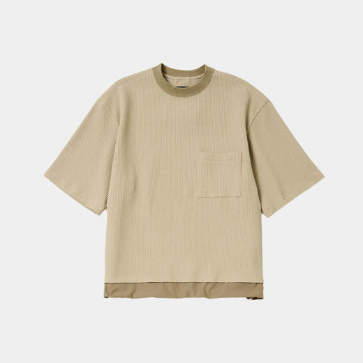 meanswhile Waffle S/S Tee 吸水速干SOLOTEX面料华夫格短袖T恤 商品图0