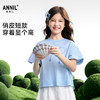 女童圆领短袖针织衫夏季新款安奈儿童装EG621664 商品缩略图1