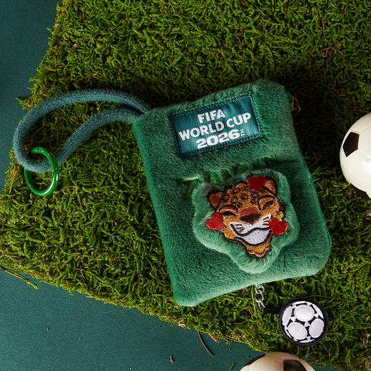 2026世界杯毛绒刺绣收纳零钱包-鹿/鹰/豹 商品图6