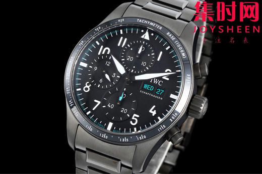 BLS万国新款飞行员计时系列 黑武士 飞行员计时双历 F1马石油车队 AMG马石油绿 7750机 男士腕表 表径41.1mm 精益求精 商品图1