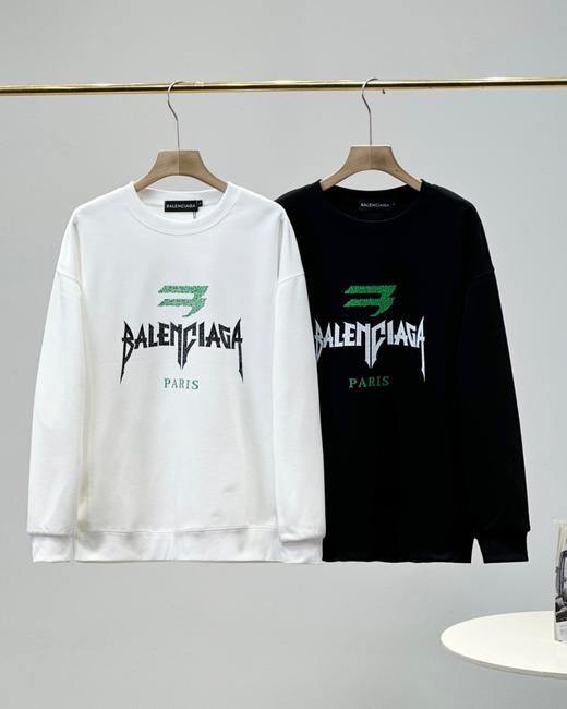 巴黎世家春秋季新款纯棉针织圆领卫衣 商品图1