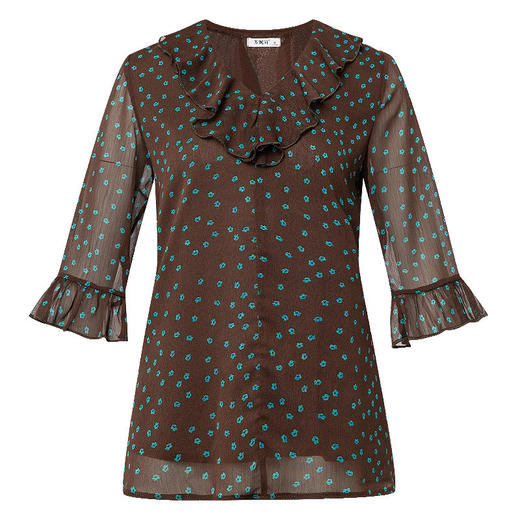 七分袖雪纺衫女春秋季2026女士衬衫中年妈妈波点中袖上衣时尚洋气 商品图4