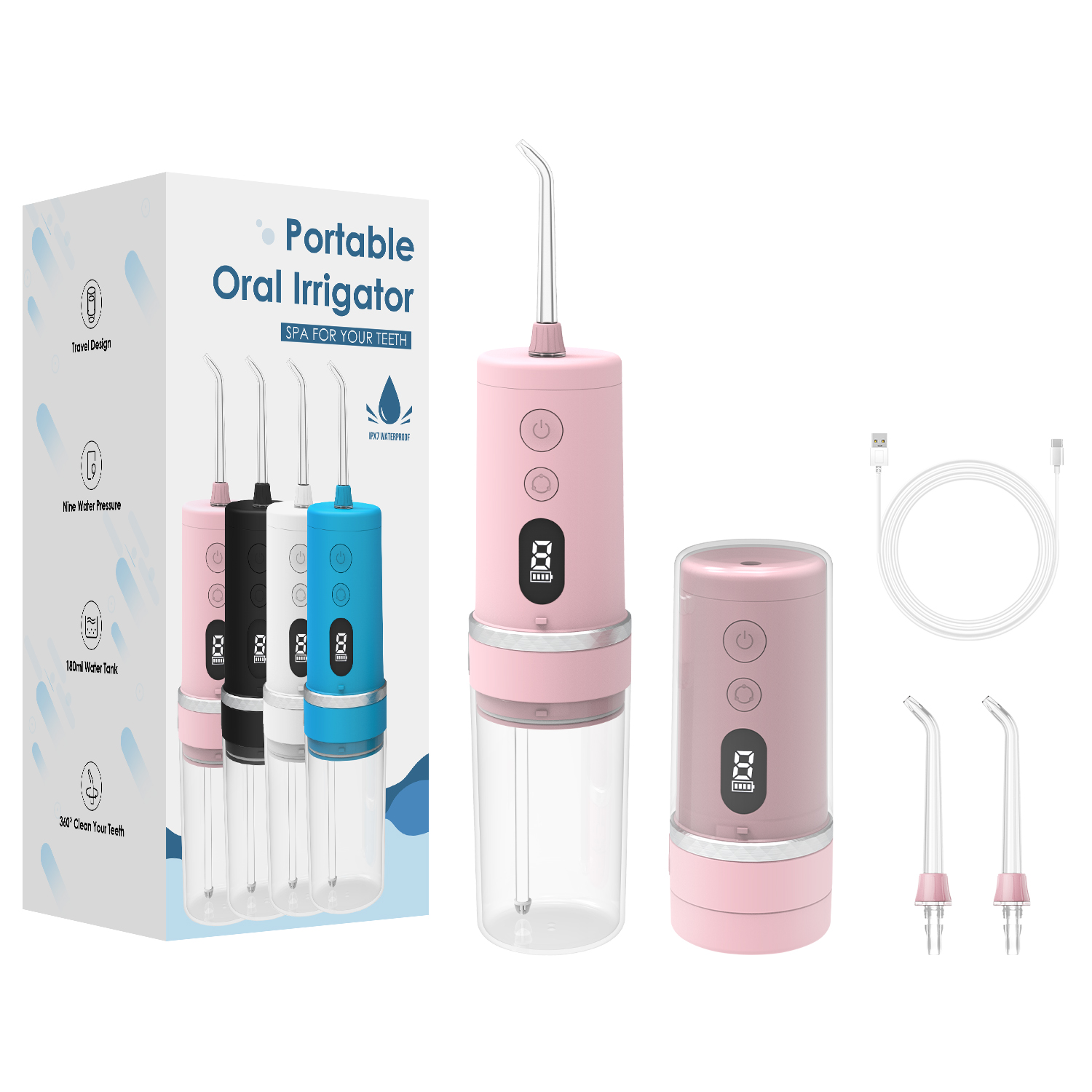 Portable Water Flosser 235 - USB Rechargeable - Image 4