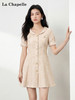天猫同步【气质小香】拉夏贝尔/La Chapelle洋气显瘦~复古高级翻领连衣裙小个子短款约会裙 商品缩略图3