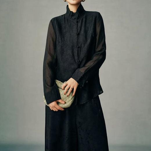 【东方雅韵】新中式天丝衬衫  柔滑垂顺天丝面料上衣 吸湿透气优于棉 耐洗不易变形 商品图3