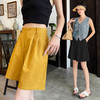 2026夏季新款天丝亚麻五分裤阔腿裤女装短裤薄款棉麻高腰显瘦裤子   NDK-J5016 商品缩略图1