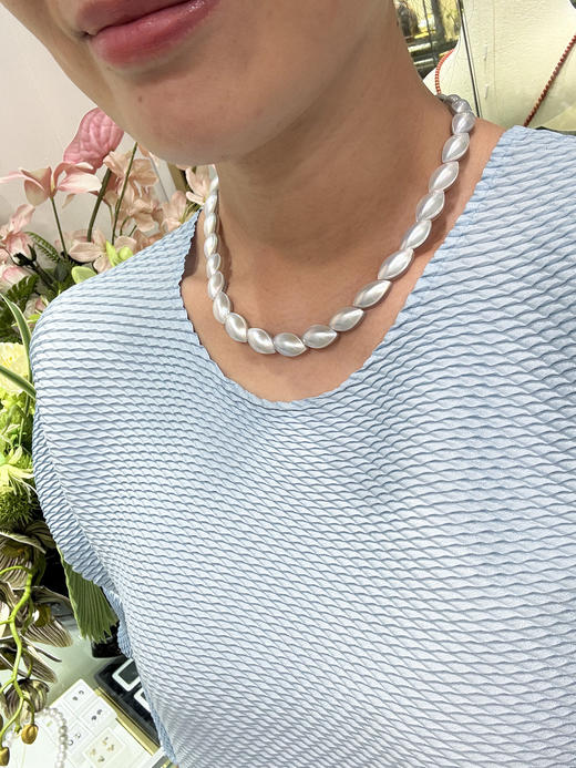 【挚友限定】马眼形马贝珍珠项链 9-11mm 商品图4