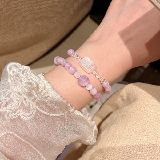 ARSIS｜晶石系列 招贵静心 · 紫锂辉雪花幽灵双圈串珠手链 商品图0