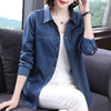 大码牛仔衬衫女2026年春秋新款女装中年妈妈外套女士衬衣长袖上衣 商品缩略图2
