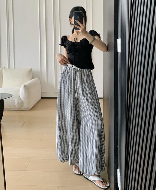 <曾小咸推荐>4.16新品上新 韩系蕾丝格子花苞裤裙 日常139！！ 活动价99！！【预售款，预计3-15天发货】 商品图8