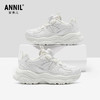 ANNIL/安奈儿童鞋男女童白色运动鞋春季学生小白鞋皮面老爹鞋HM6105812 商品缩略图0