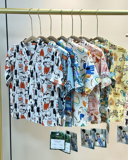 55起/2套  喜林贝尔·莱赛尔天丝棉绸套装亲子款家居服清凉舒适家居空调服 商品图3