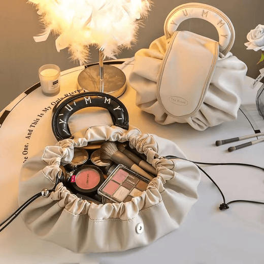 【不易变形！空间充足】懒人化妆包女便携大容量旅行收纳袋抽绳洗漱品手提神器新款箱。xb 商品图2