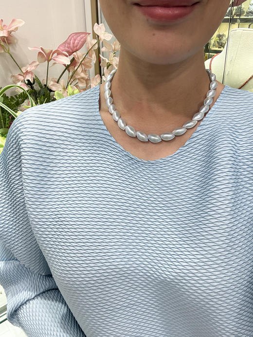 【挚友限定】马眼形马贝珍珠项链 9-11mm 商品图5