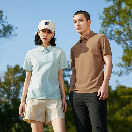 【触感冰凉 版型挺括 透气柔软】夏季防晒冰丝polo衫短袖T恤（单拍一件不发货，将两件商品分别加购物车一并付款） 商品图4