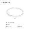 GAONAS 黄铜仿珍珠项链经典贵气8mm日常白色珠项链11967XW 商品缩略图3