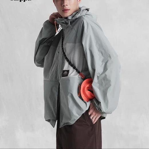 MJ/Kappa卡帕背靠背防风衣新款男防晒休闲外套连帽开衫K0E32FJ72 商品图2