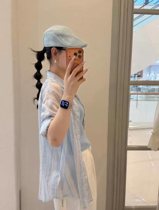 【门店同款】ENJOY夏季条纹衬衫背心两件套 171158030 商品图1