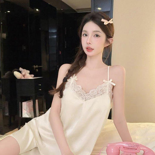 纯欲私语2.0夏季甜美冰丝睡衣-纪念日百货门店同款171152463 商品图4
