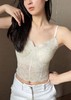 官网390！S家冰皮性感蕾丝背心朦胧美感3D杯无钢圈免穿文胸美背内衣细肩带内搭吊带女 商品缩略图4