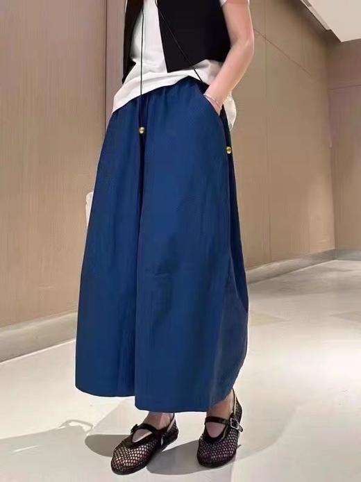 棉中贵族匹马棉 新中式阔腿裤 透气垂顺 耐洗不变形 多色百搭 商品图2